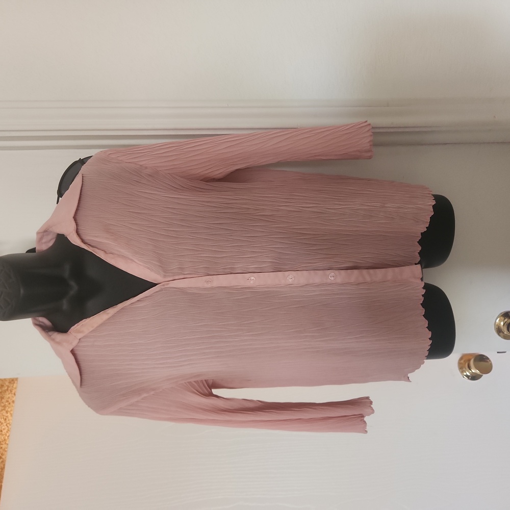 Peach Polyester Shirt
